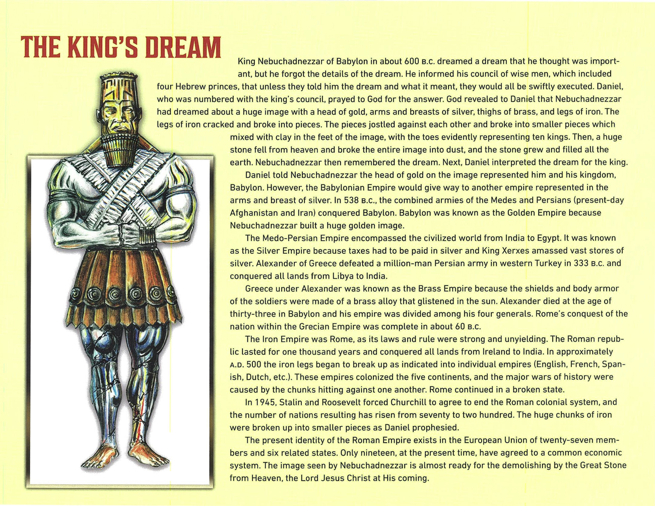 2021 Prophecy Calendar: February - The King's Dream