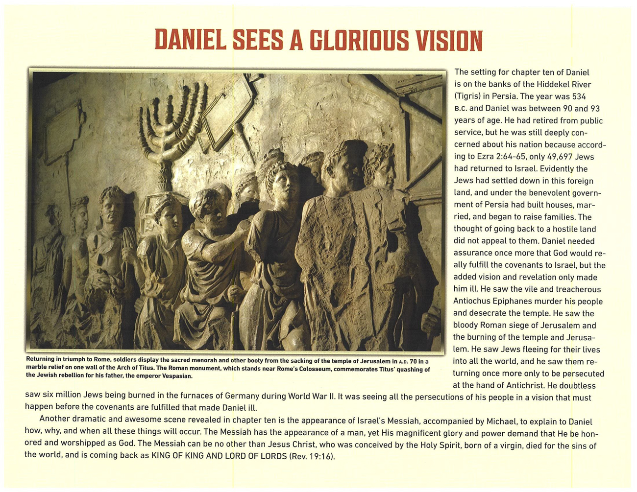 2021 Prophecy Calendar: October - Daniel Sees a glorious Vision