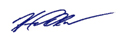 Signature of Apostle Howard Olsen Signature of Apostle Howard Olsen