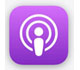 Picture of Apple Podcasts logo.